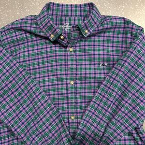 Vineyard vines boys button down flannel